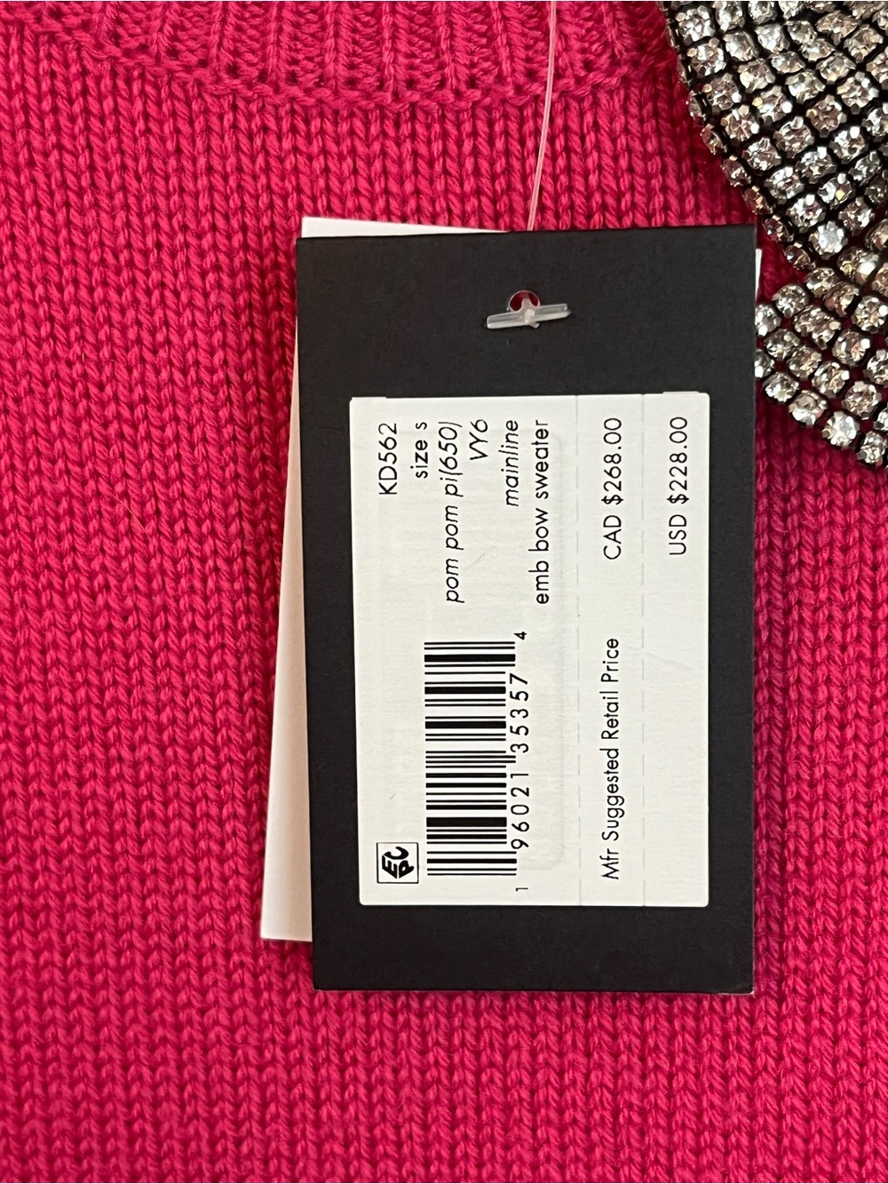 kate Spade New York Embellished Bow Sweater - Picture 4 of 5